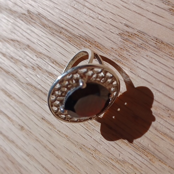 NEW Vintage Sterling Silver Garnet ring - Picture 3 of 11